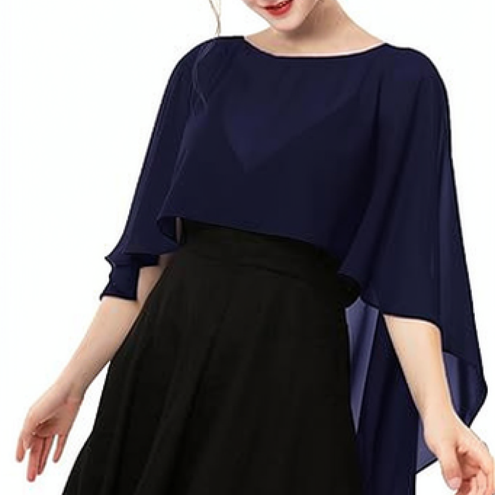 Stole Wedding Shawl - Women Fashion Chiffon Shawl Elegant Capelet