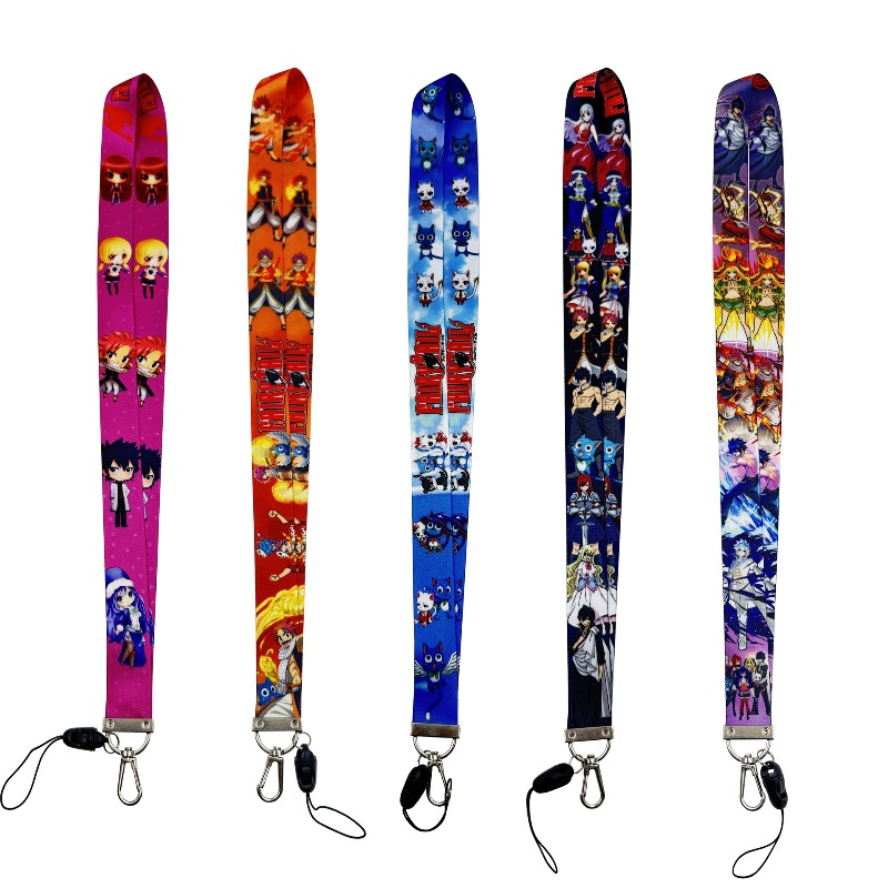 5pcs Fairy Tail Anime Peripher - đánh giá và giá Lanyard Badge Holder