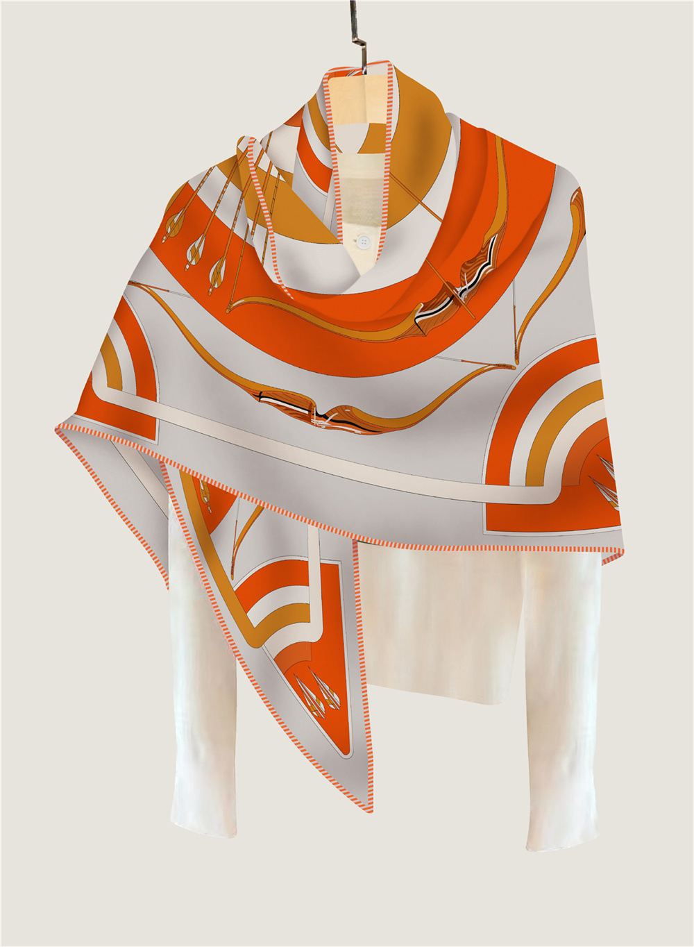 Triangle Cashmere Silk Scarf L - đánh giá và giá Pashmina Wrap Large