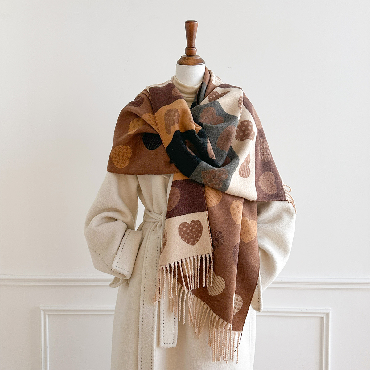 Women Imitation Cashmere Scarf - đánh giá và giá Pashmina Wrap Large