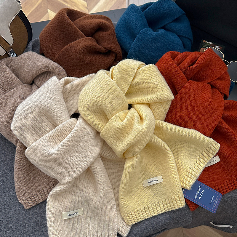 48-Color Pure Wool Scarf Autum - đánh giá và giá Muffler Men Wool