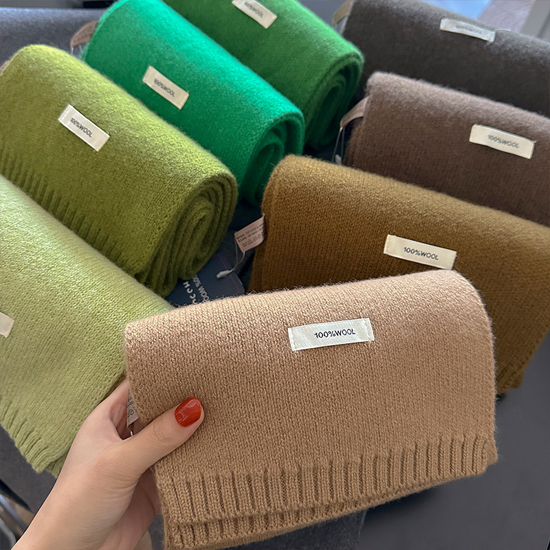 48-Color Pure Wool Scarf Autum - đánh giá và giá Muffler Men Wool