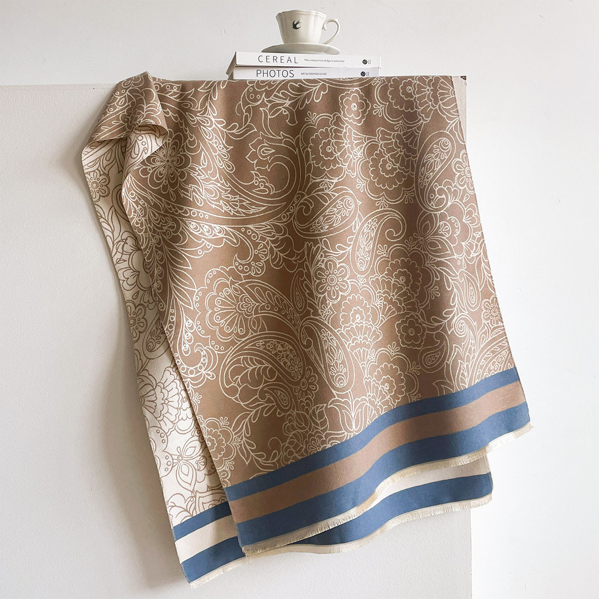 Warm Imitation Cashmere Scarf  - đánh giá và giá Pashmina Wrap Large