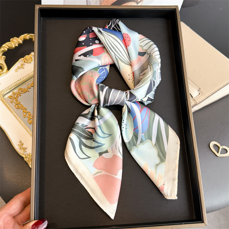 2026 New Floral Printed Square - đánh giá và giá Scarf Silk Square