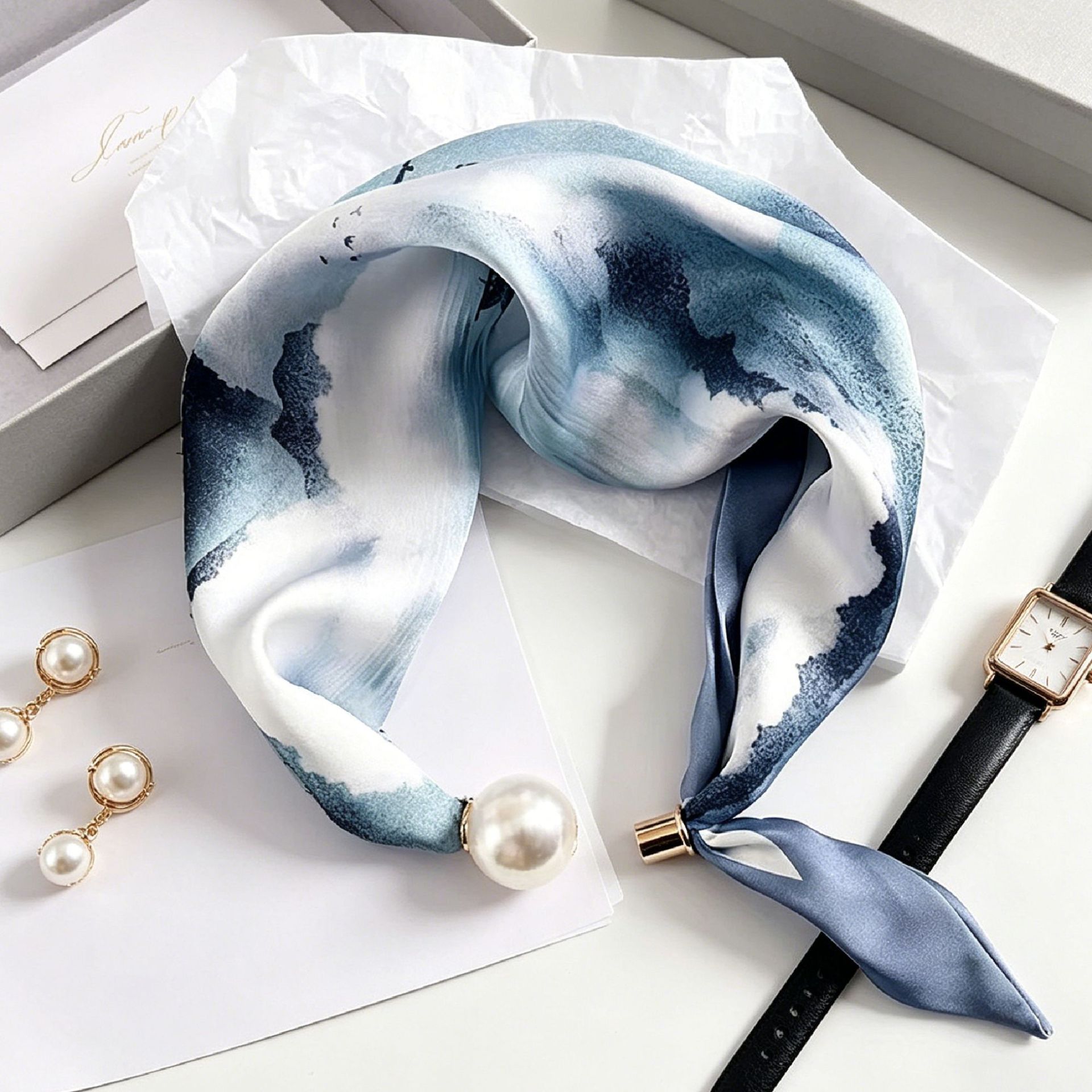 New Paisley Prints Pearl Tail  - đánh giá và giá Face Scarf Mask
