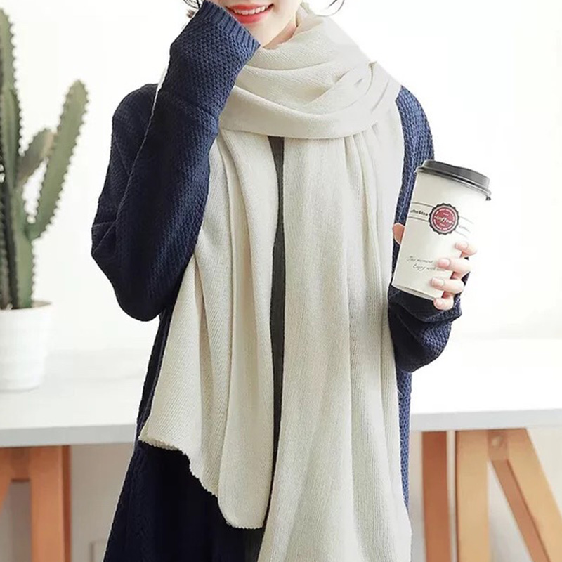 Solid Color Imitation Cashmere - đánh giá và giá Muffler Men Wool
