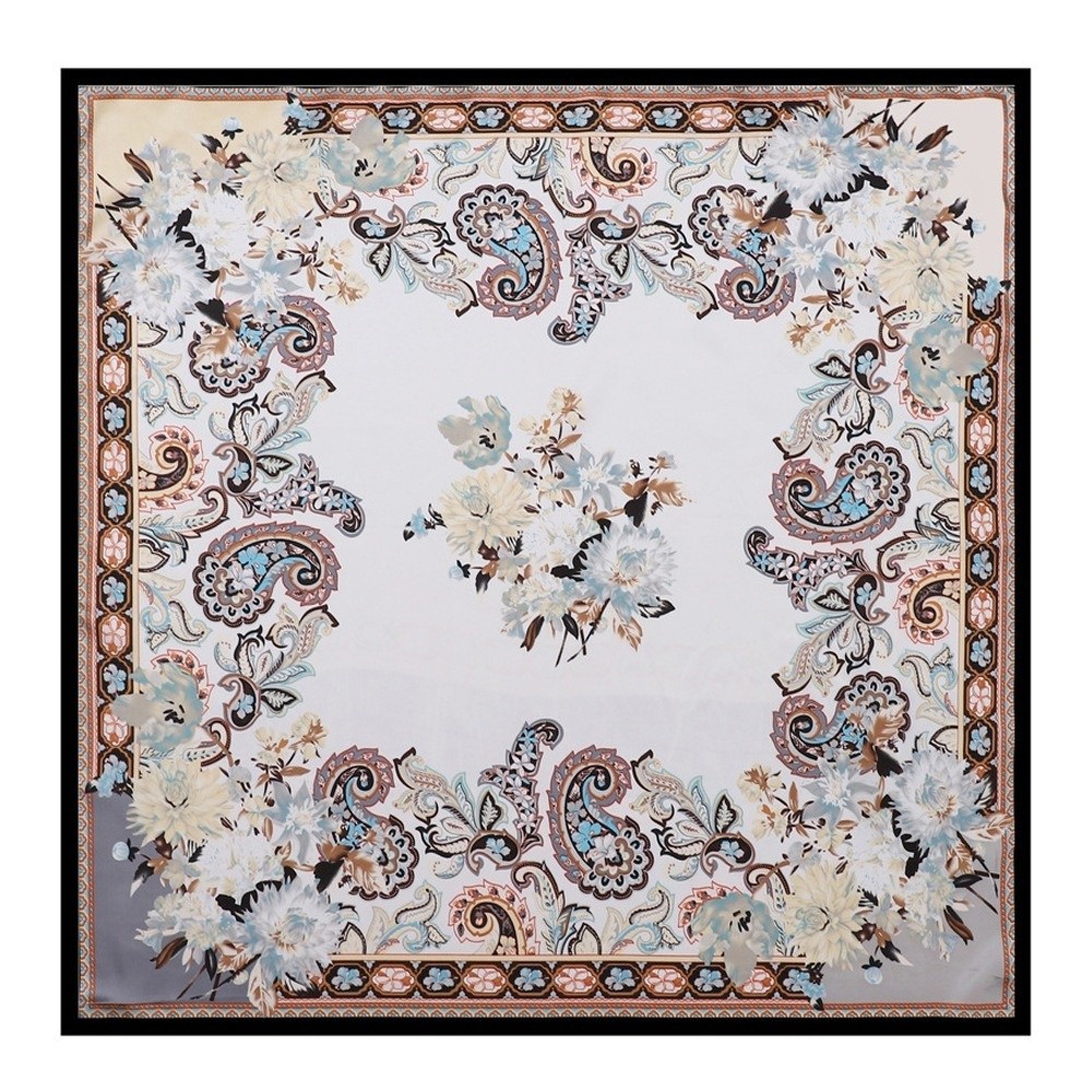Exquisite Bohemian Printed Wom - đánh giá và giá Scarf Silk Square